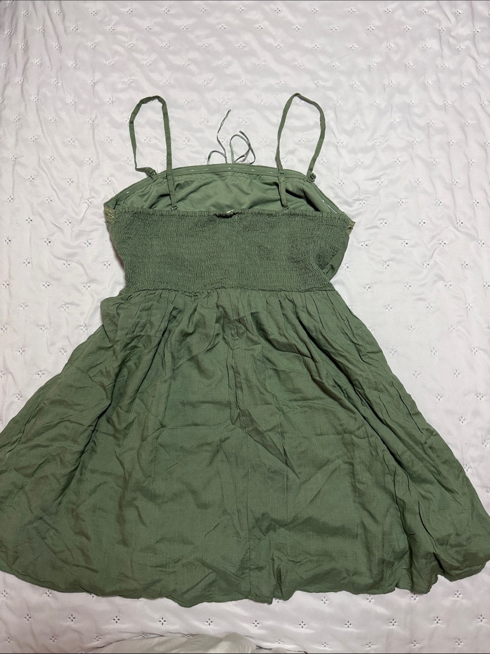 Aeropostale Green Spaghetti Strap Mini Dress - Picture 3 of 4